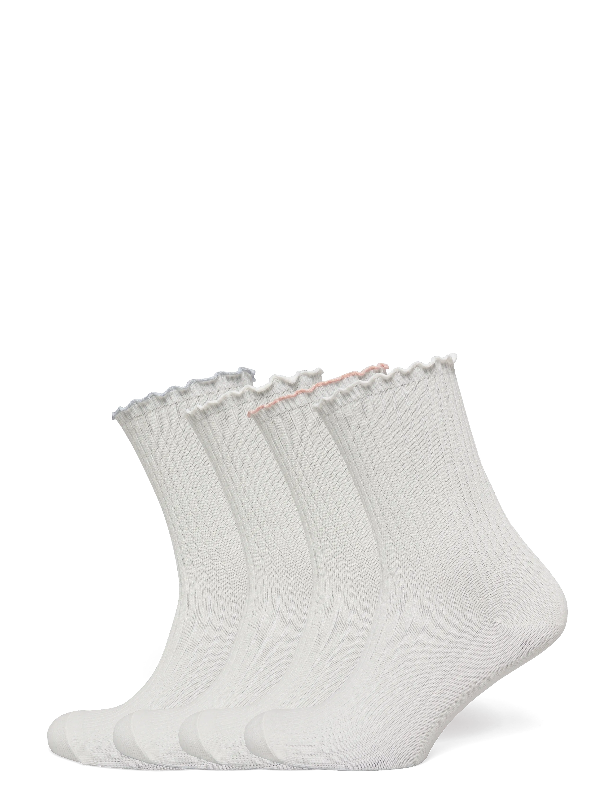 Rosemunde RHSisse Socks - 4-pack - Flash Days - WHITE W/ NANTUCKET BLUE WHITE / white