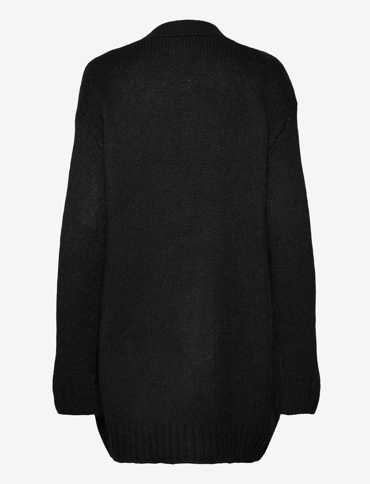 Rosemunde - RWTulip Wool Blend Long Knit Cardig - kardiganid - black - 1