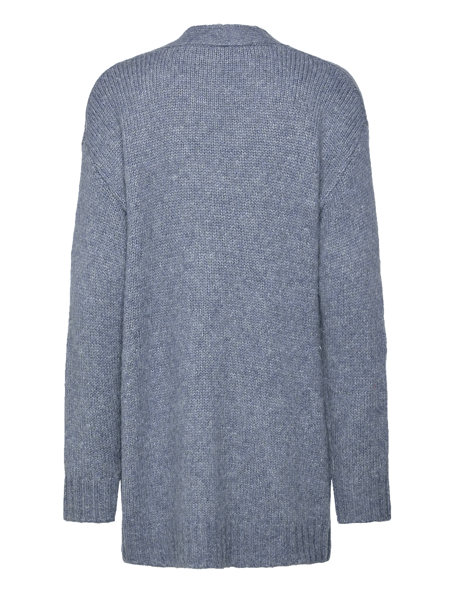 Rosemunde - RWTulip Wool Blend Long Knit Cardig - strickjacken - infinity melange - 1
