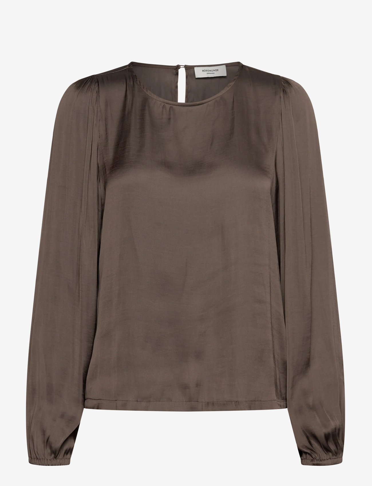 Rosemunde - RWMessina LS Regular Blouse - langärmlige blusen - falcon - 0