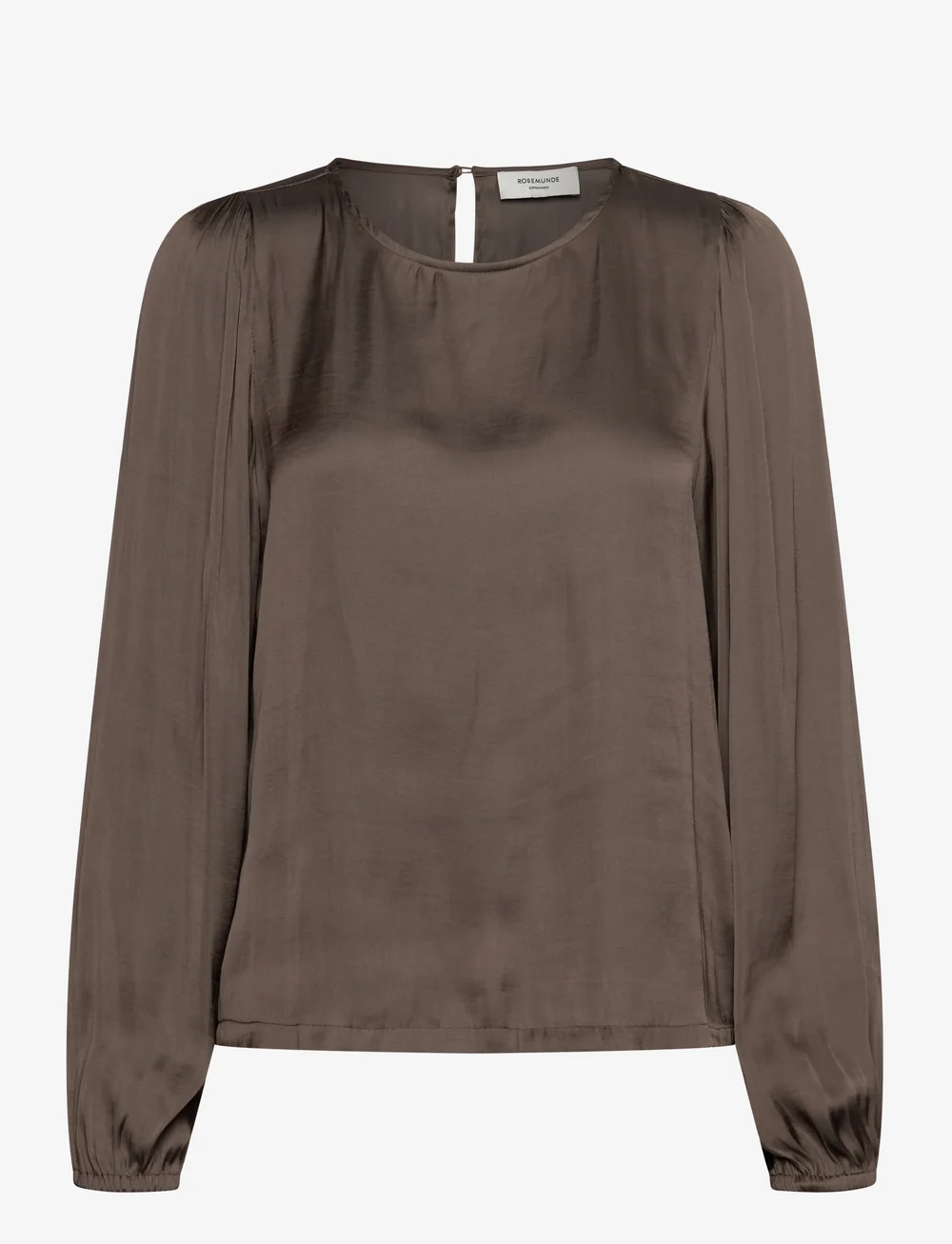Rosemunde - RWMessina LS Regular Blouse - långärmade blusar - falcon - 0