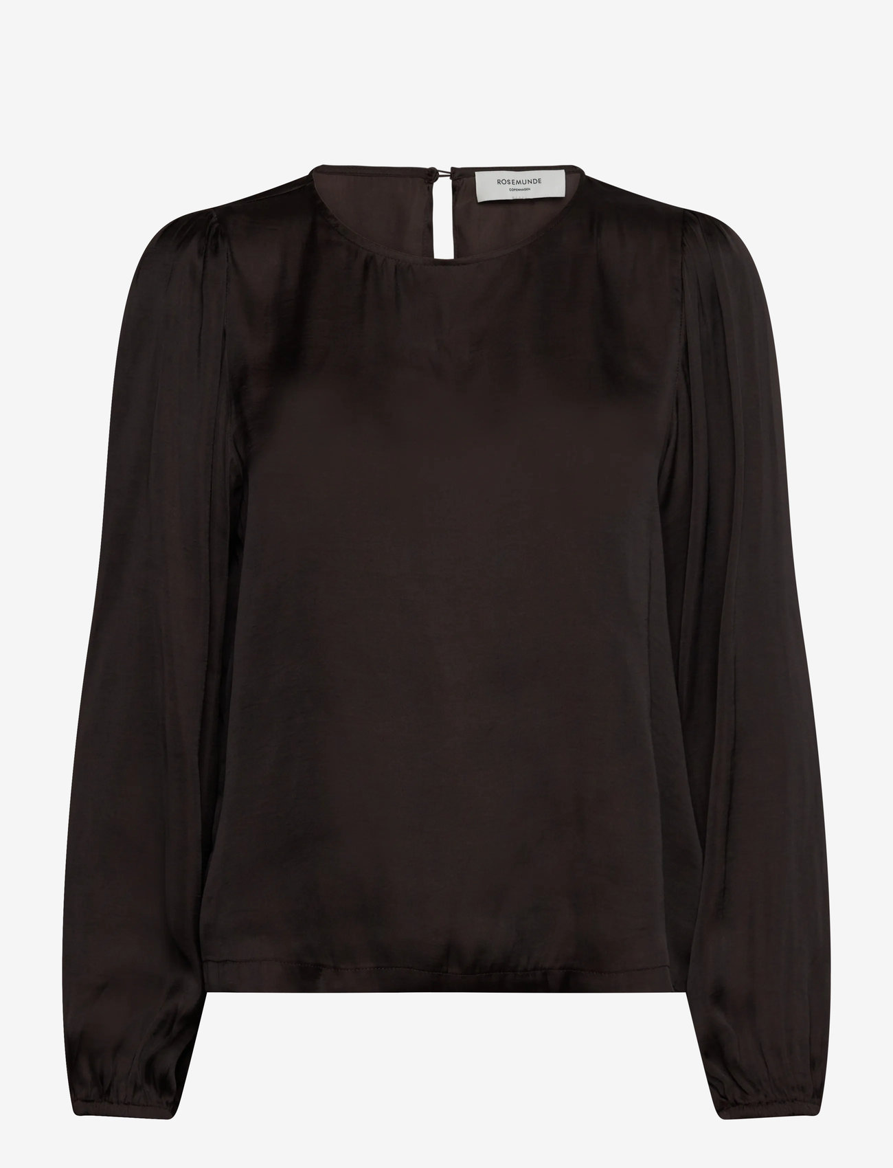 Rosemunde - RWMessina LS Regular Blouse - långärmade blusar - ganache - 0