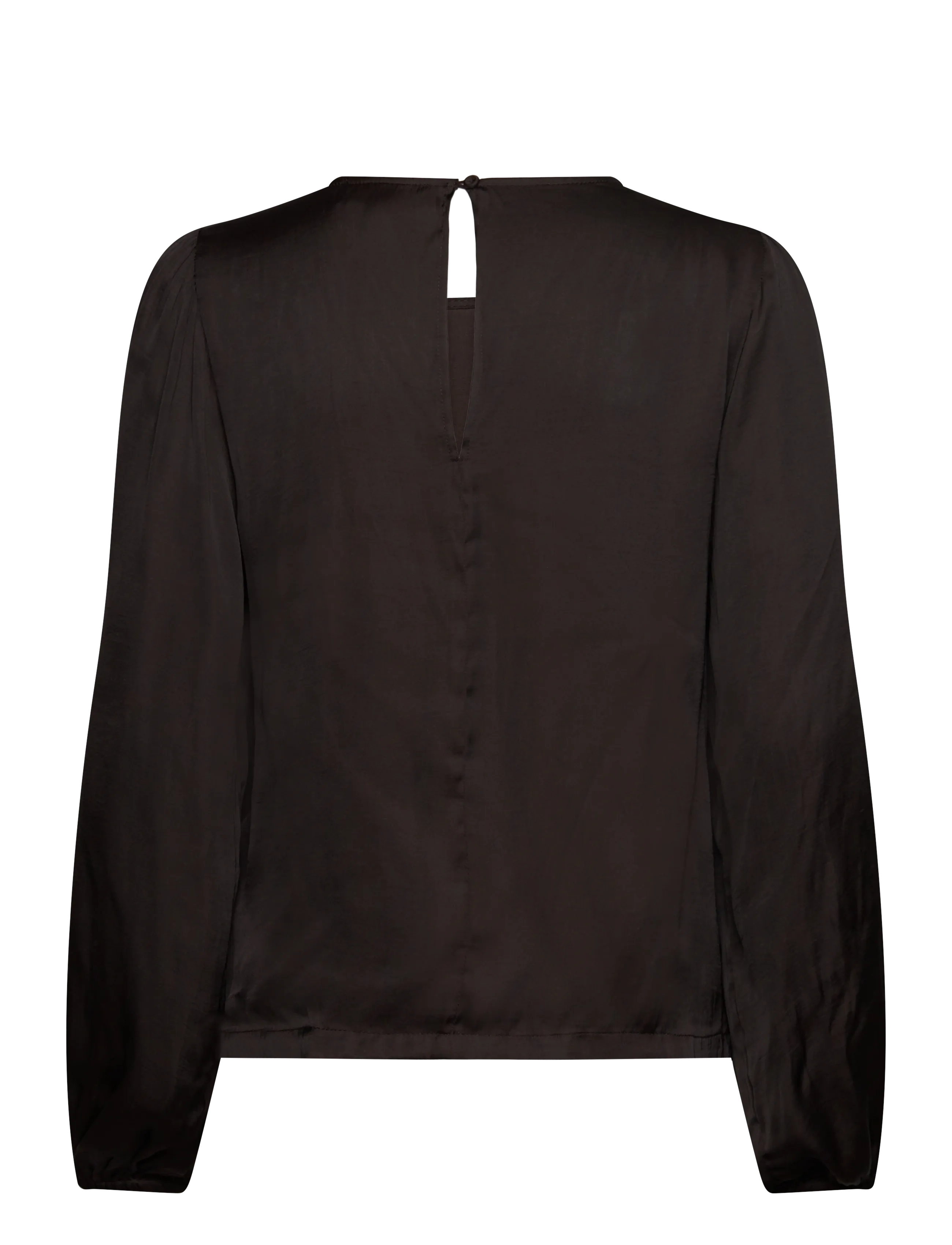 Rosemunde - RWMessina LS Regular Blouse - langerma blússur - ganache - 1