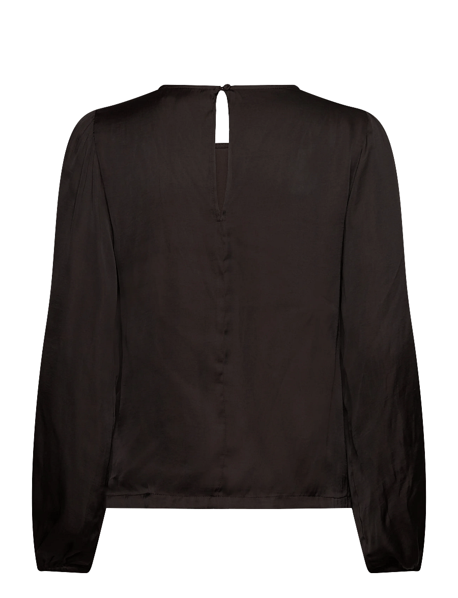 Rosemunde - RWMessina LS Regular Blouse - langärmlige blusen - ganache - 1