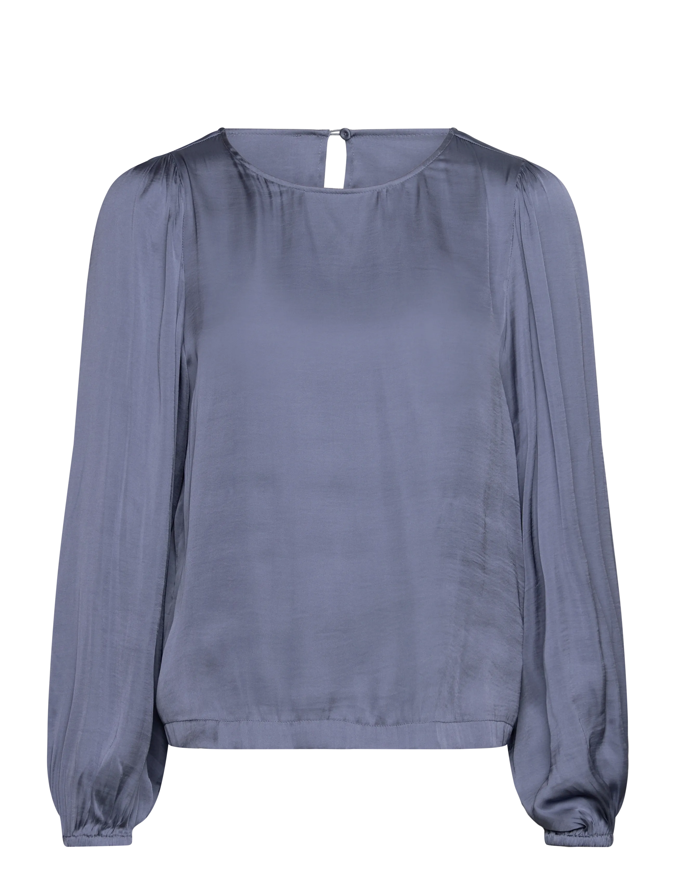 Rosemunde Rwmessina Ls Regular Blouse, Kvinder, Langærmet Bluse Med Puffærmer, Navy, Str: 36
