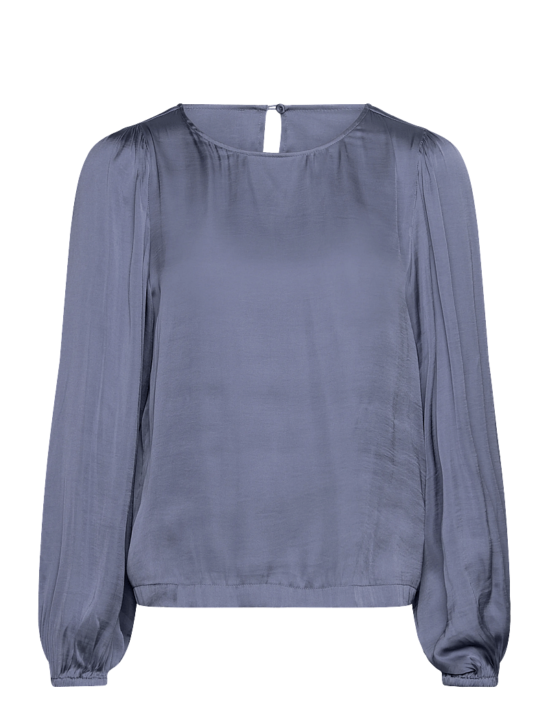 Rosemunde - RWMessina LS Regular Blouse - langærmede bluser - infinity - 0