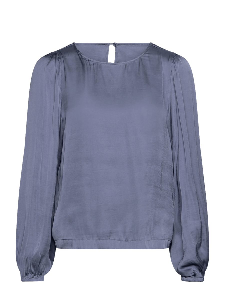 Rosemunde - RWMessina LS Regular Blouse - langärmelige blusen - infinity - 0