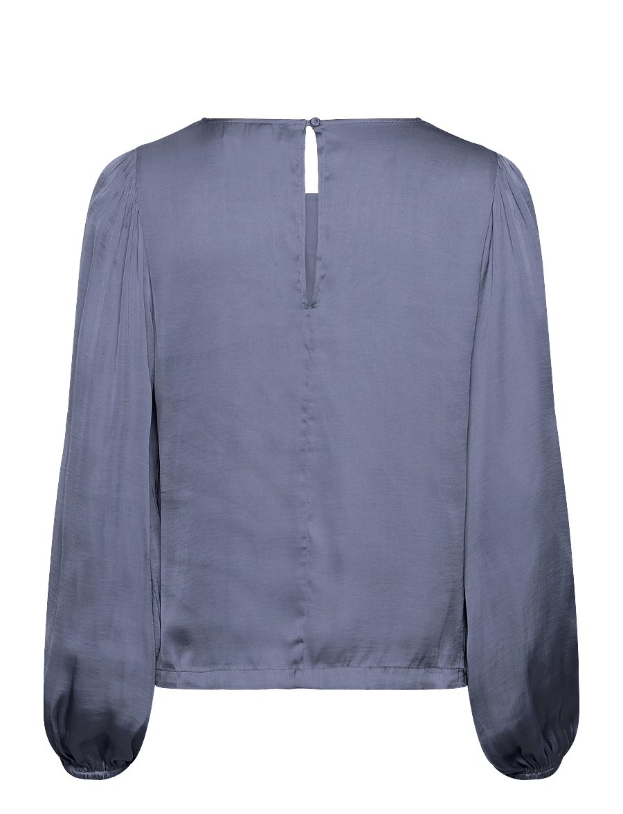 Rosemunde - RWMessina LS Regular Blouse - langärmelige blusen - infinity - 1