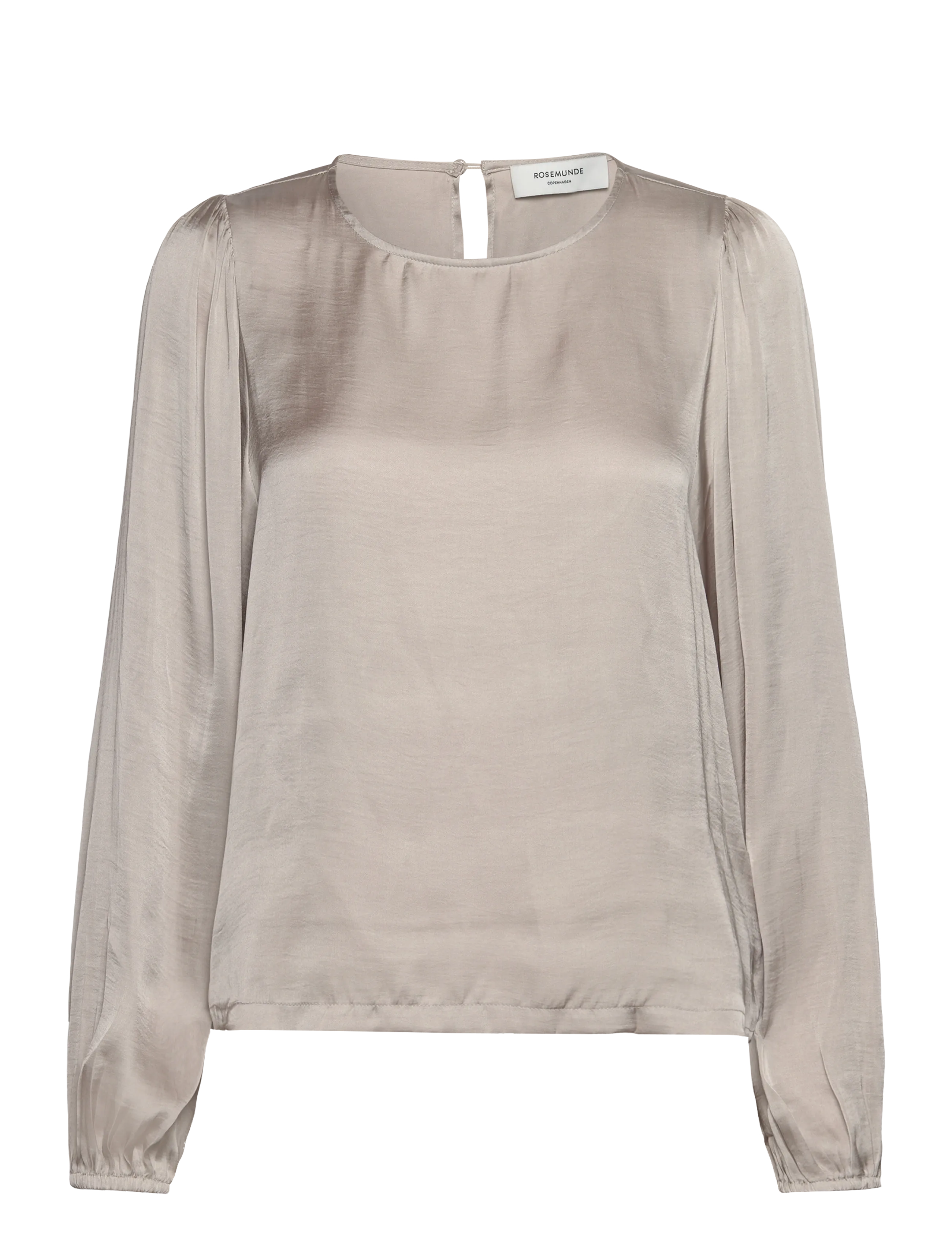 Rosemunde Rwmessina Ls Regular Blouse, 38, Grey, Bluser > Langærmede, Dame