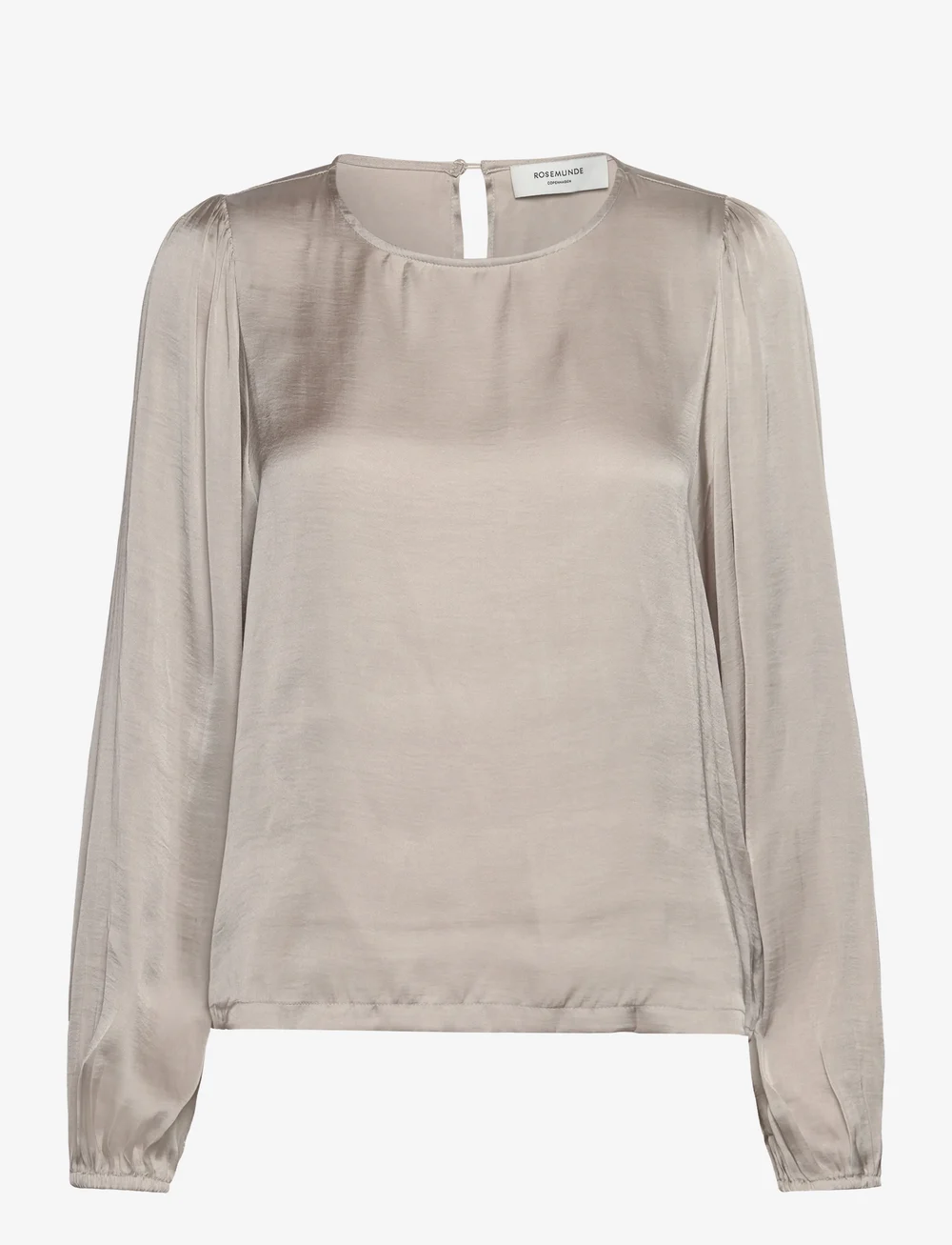 Rosemunde - RWMessina LS Regular Blouse - pikkade varrukatega pluusid - silver lining - 0