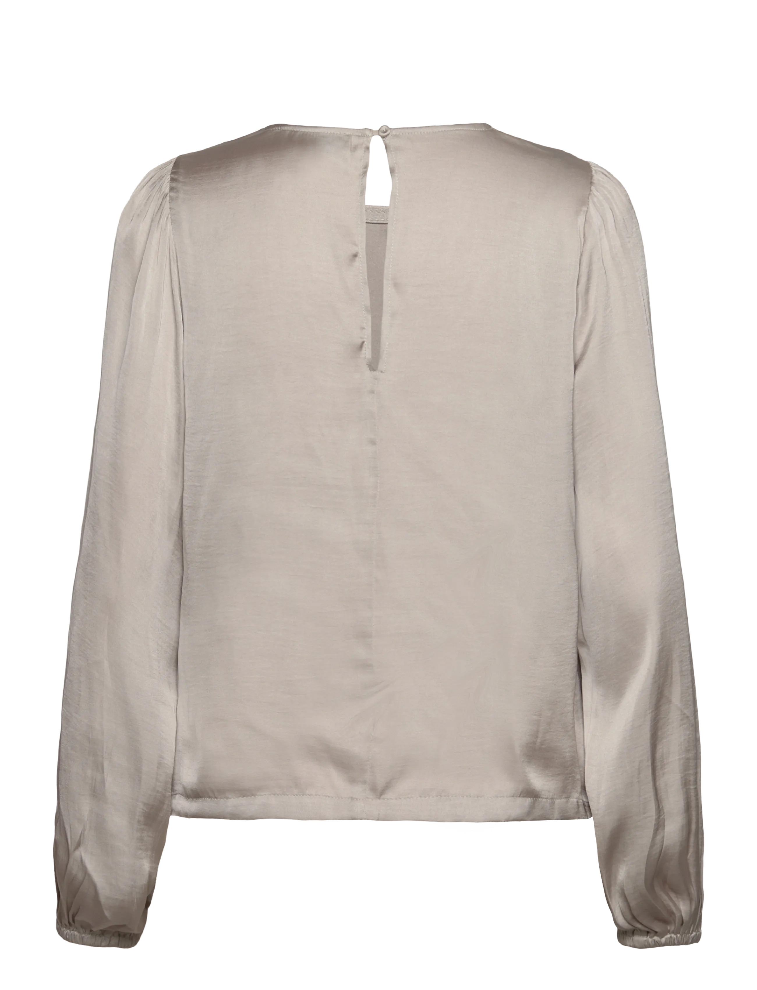 Rosemunde - RWMessina LS Regular Blouse - langærmede bluser - silver lining - 1