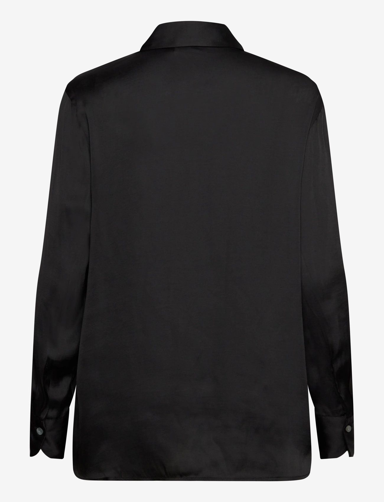 Rosemunde - RWMessina LS Bow Shirt - long-sleeved shirts - black - 1