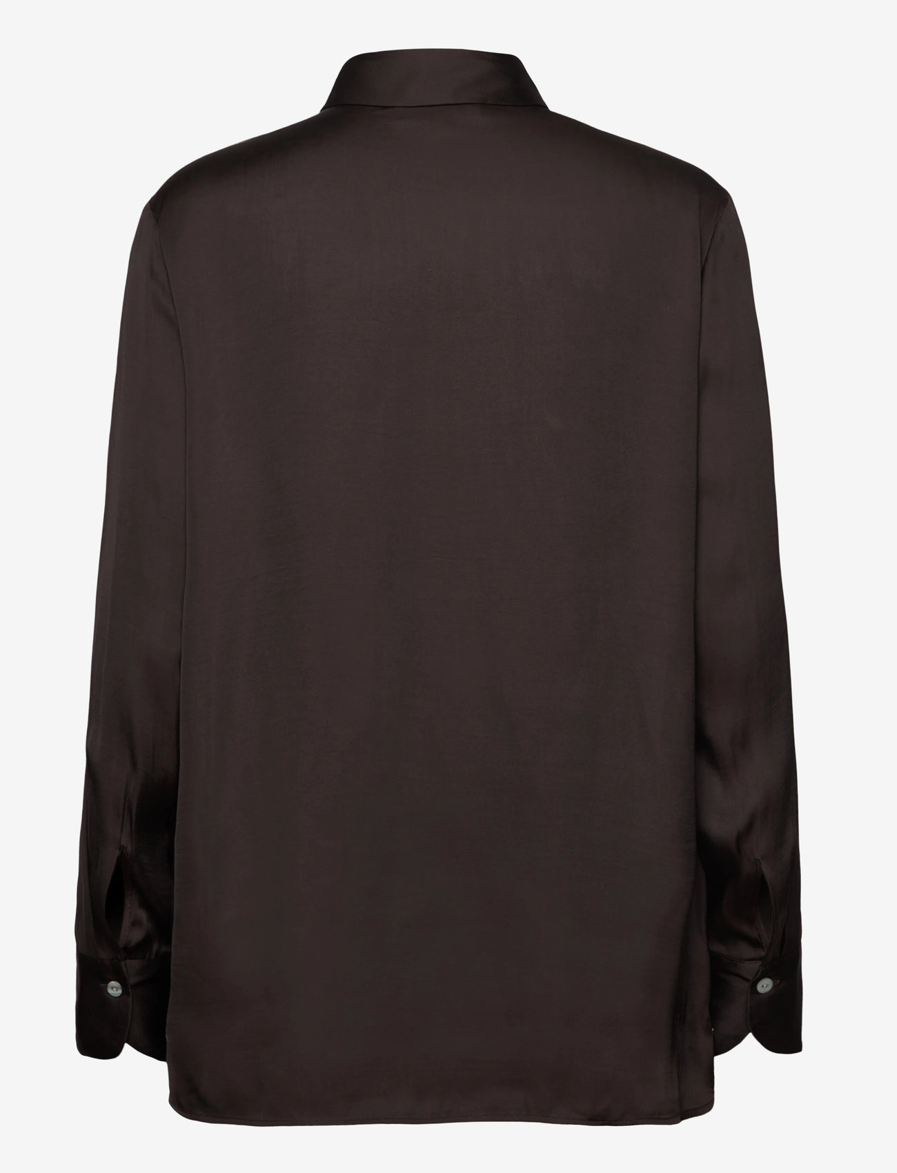 Rosemunde - RWMessina LS Bow Shirt - pikkade varrukatega särgid - ganache - 1