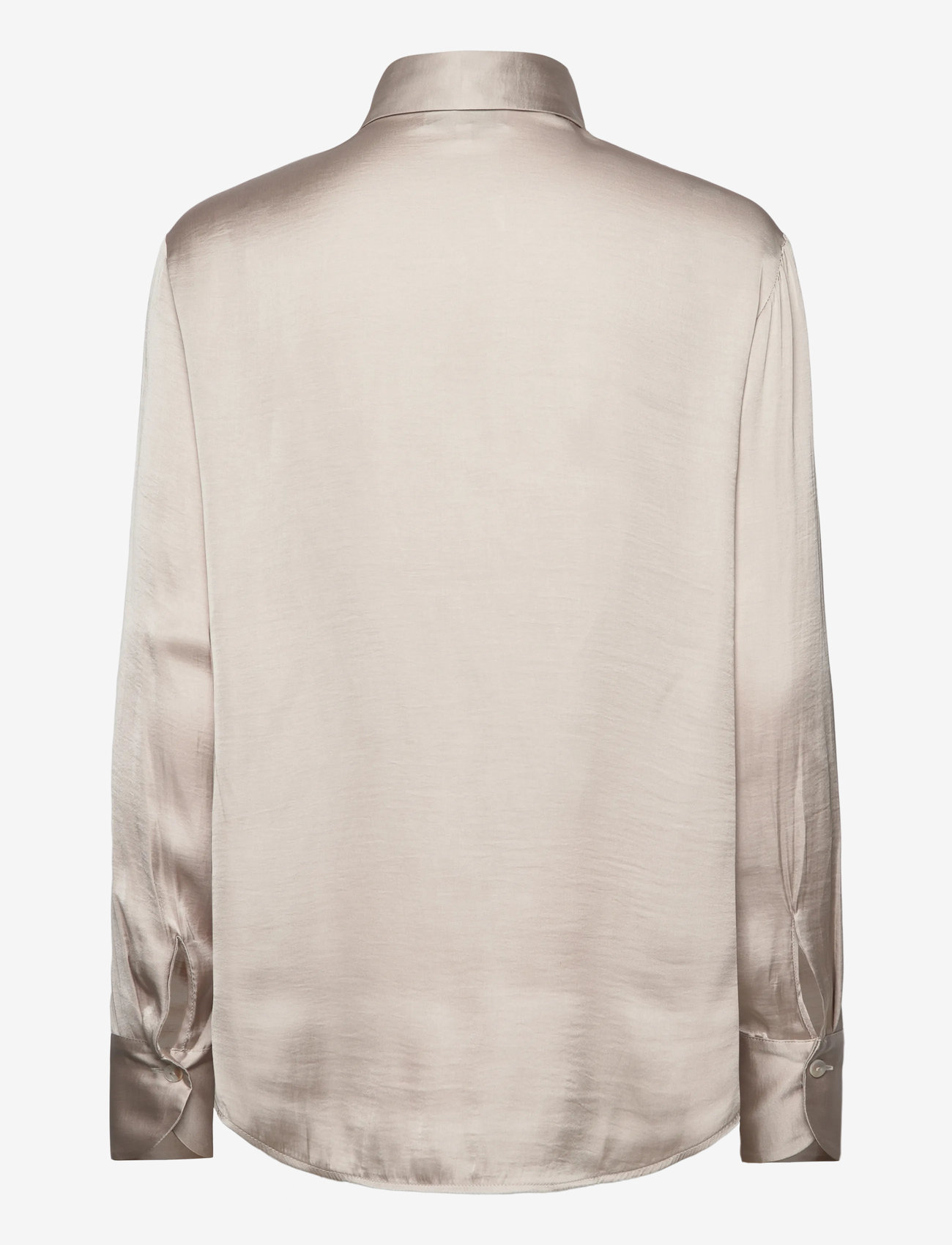 Rosemunde - RWMessina LS Bow Shirt - long-sleeved shirts - silver lining - 1