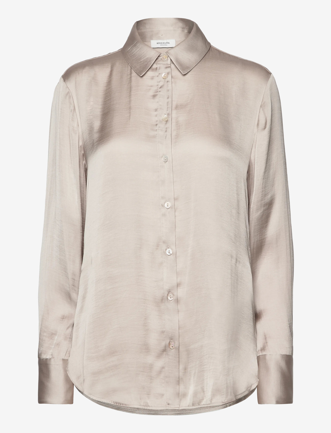Rosemunde - RWMessina LS Bow Shirt - long-sleeved shirts - silver lining - 2