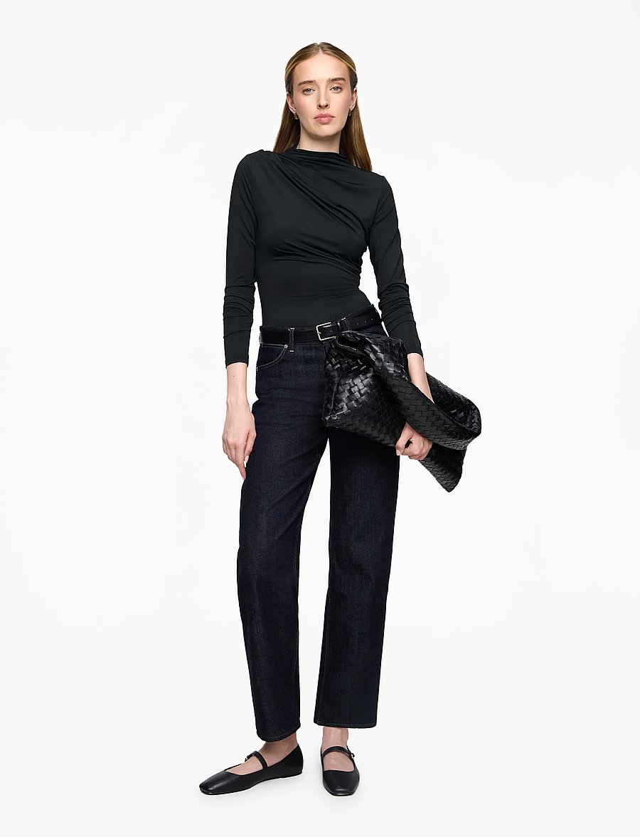 Rosemunde - RWBillie LS Turtle Neck T-shirt - topy z długimi rękawami - black - 2