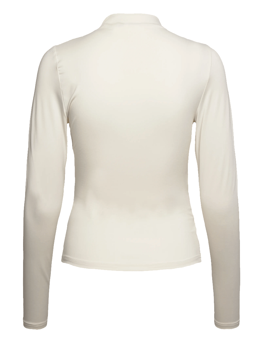 Rosemunde - RWBillie LS Turtle Neck T-shirt - langärmlige tops - ivory - 1