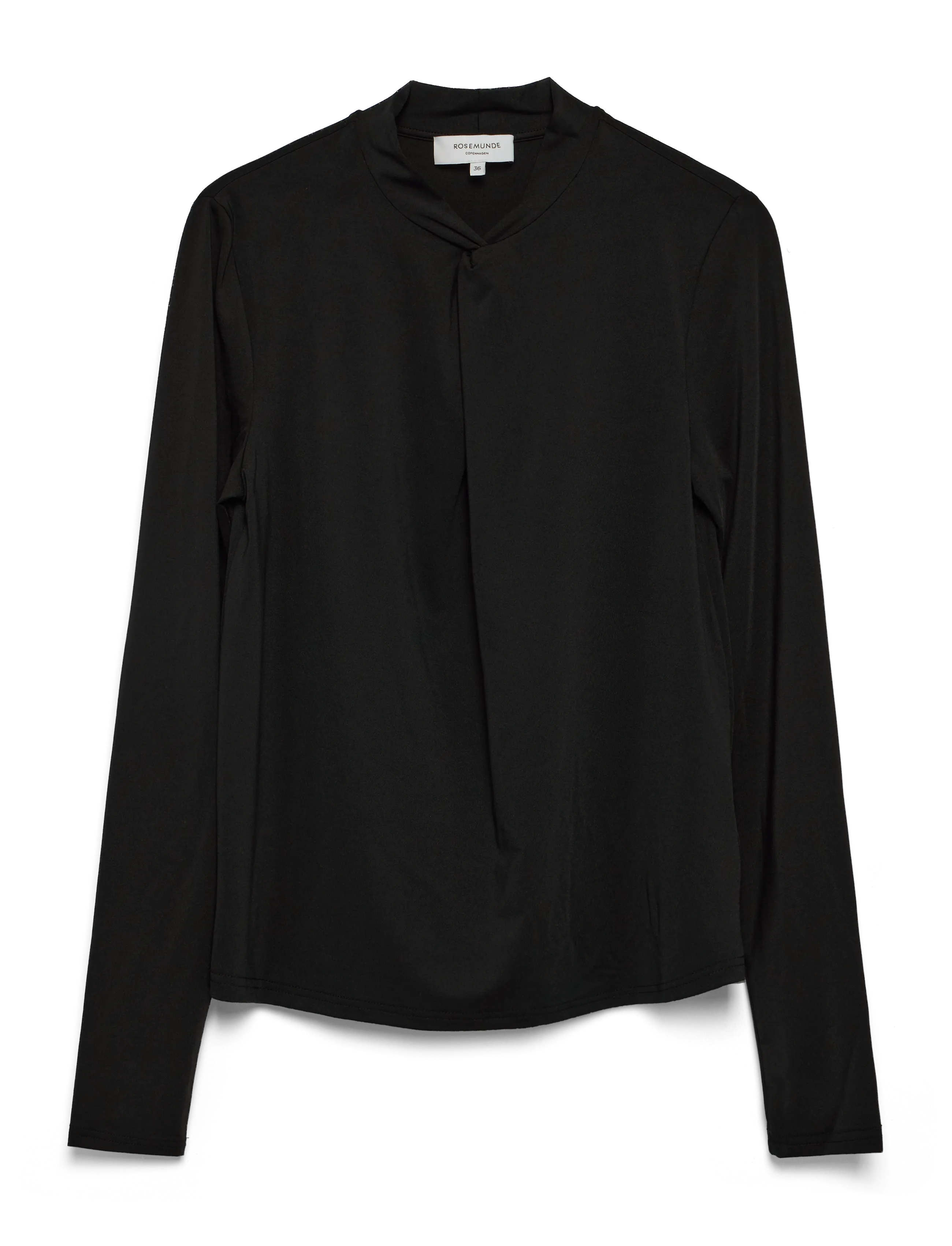 Rosemunde RWBillie LS Regular T-shirt - Tøj - BLACK / black