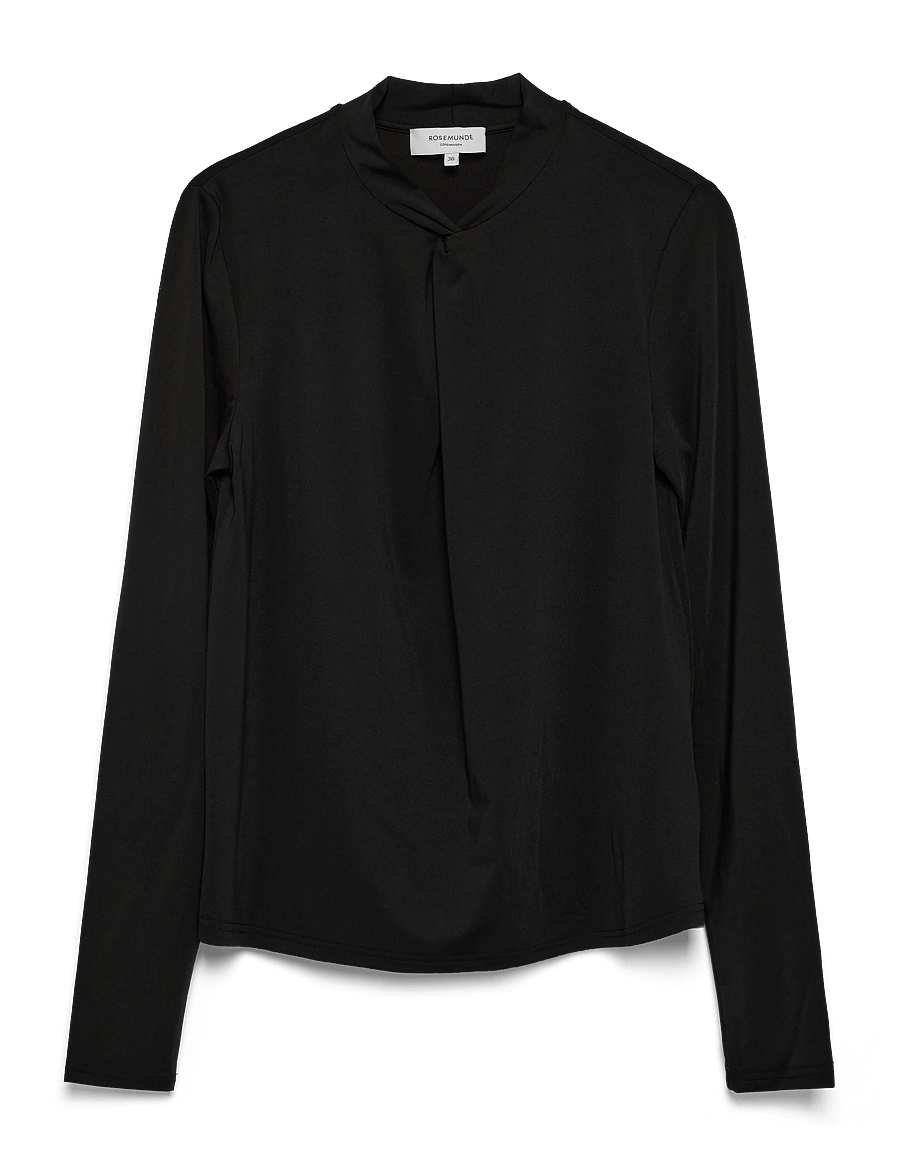 Rosemunde - RWBillie LS Regular T-shirt - langärmlige tops - black - 1