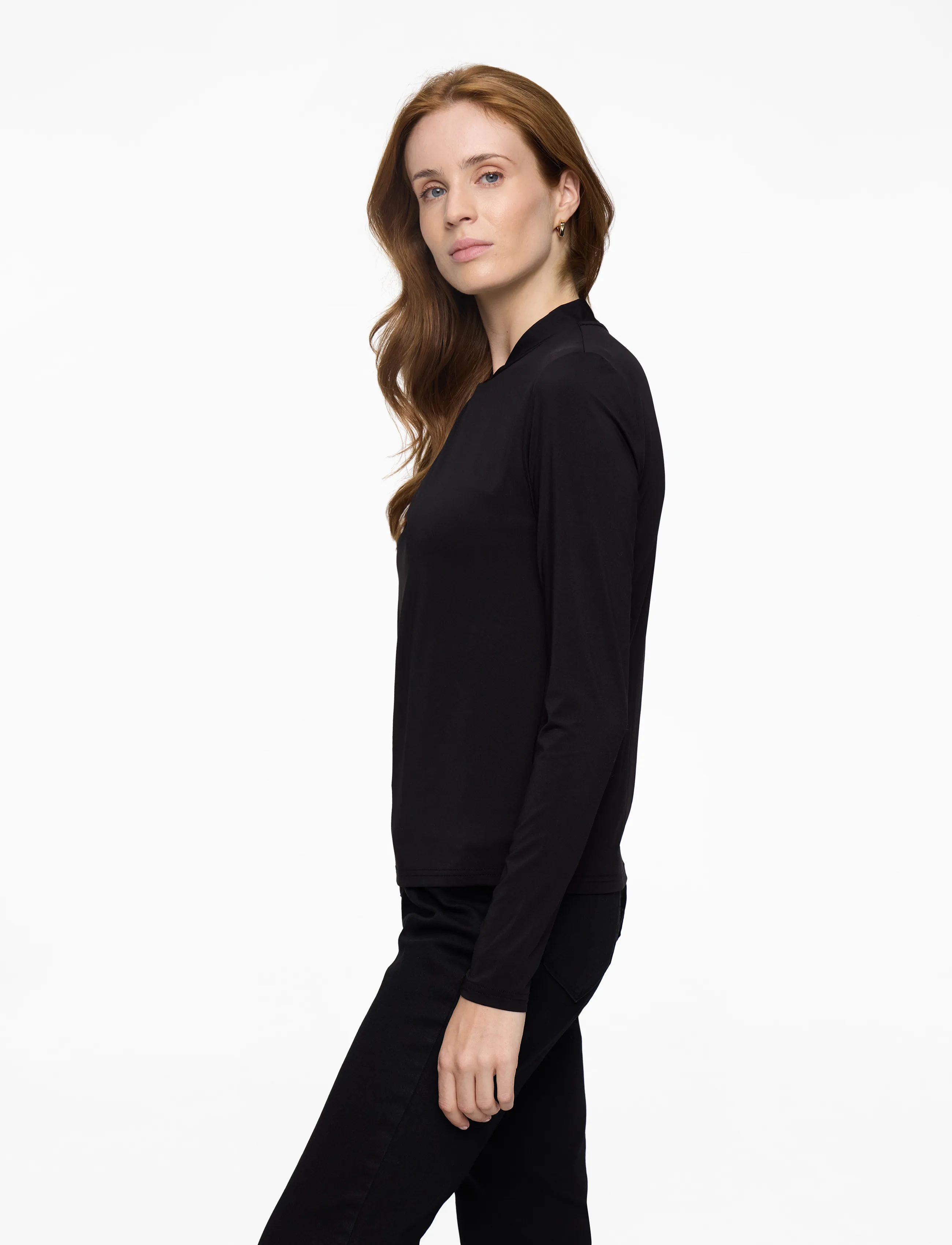 Rosemunde - RWBillie LS Regular T-shirt - langerma toppar - black - 3