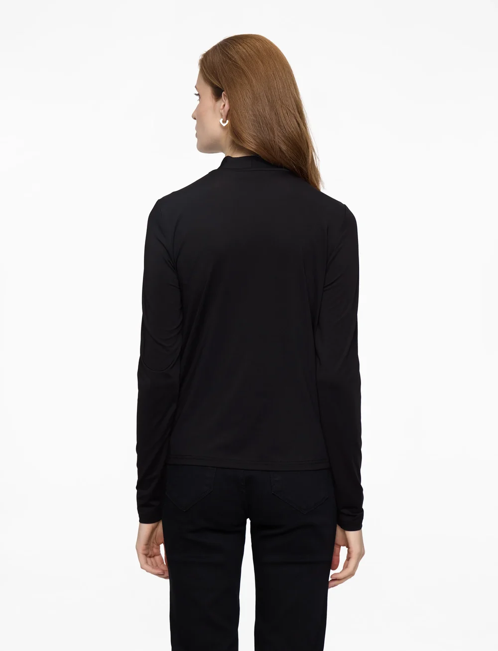 Rosemunde - RWBillie LS Regular T-shirt - långärmade toppar - black - 4