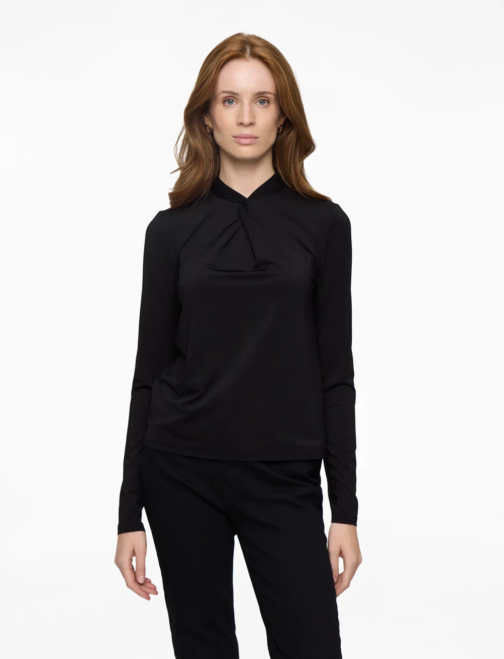 Rosemunde - RWBillie LS Regular T-shirt - långärmade toppar - black - 0