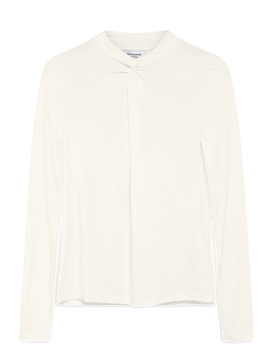 Rosemunde - RWBillie LS Regular T-shirt - langærmede toppe - ivory - 1