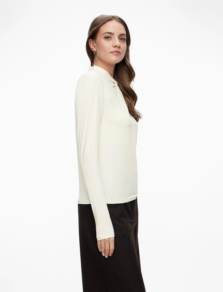 Rosemunde - RWBillie LS Regular T-shirt - langærmede toppe - ivory - 3