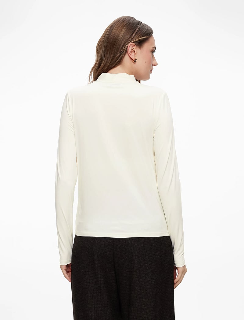 Rosemunde - RWBillie LS Regular T-shirt - långärmade toppar - ivory - 4