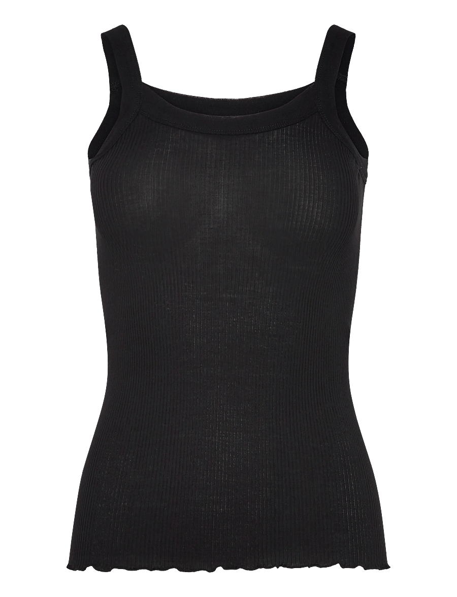 Rosemunde - RWBeatrice SL Strap Top - linnen - black - 0