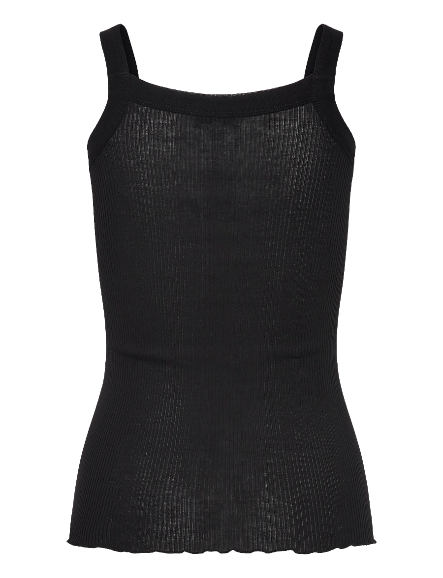 Rosemunde - RWBeatrice SL Strap Top - linnen - black - 1