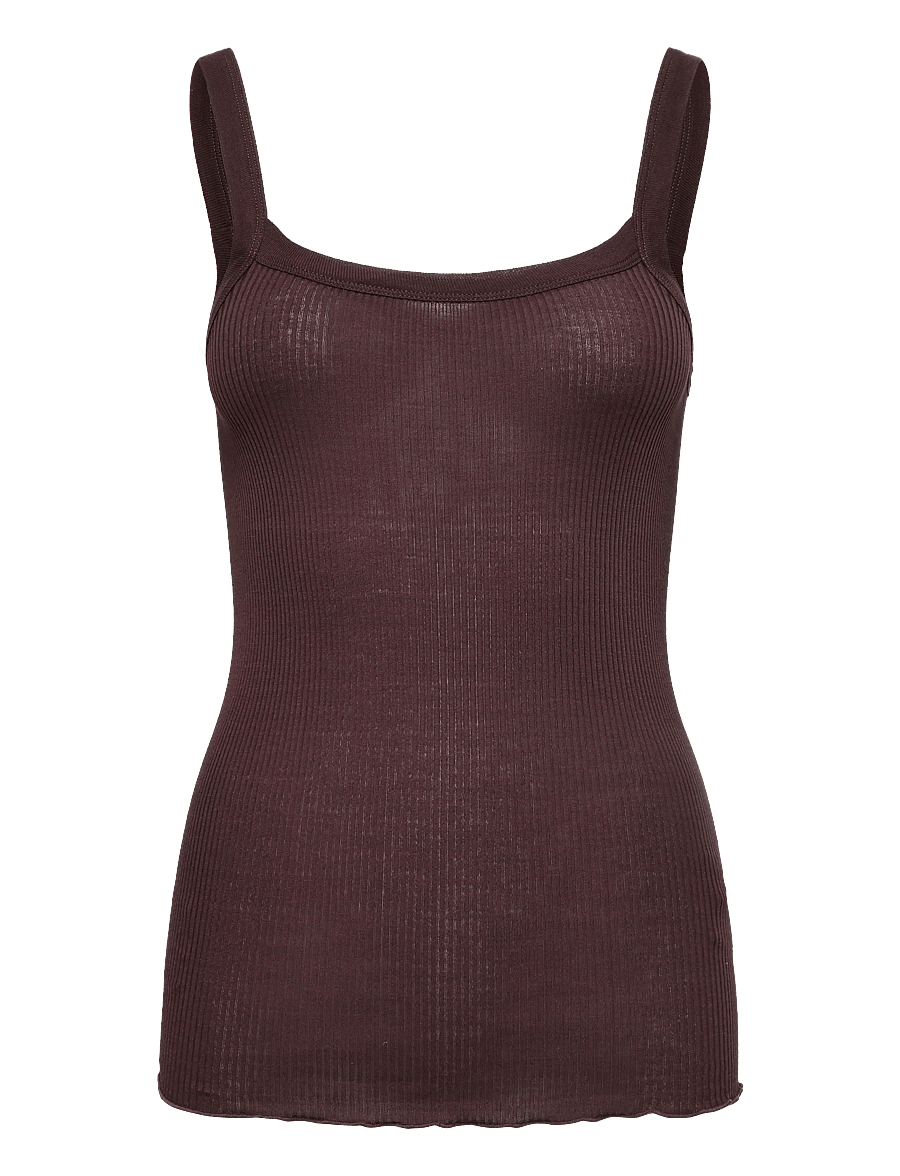 Rosemunde - RWBeatrice SL Strap Top - Ärmellose tops - fudge - 0