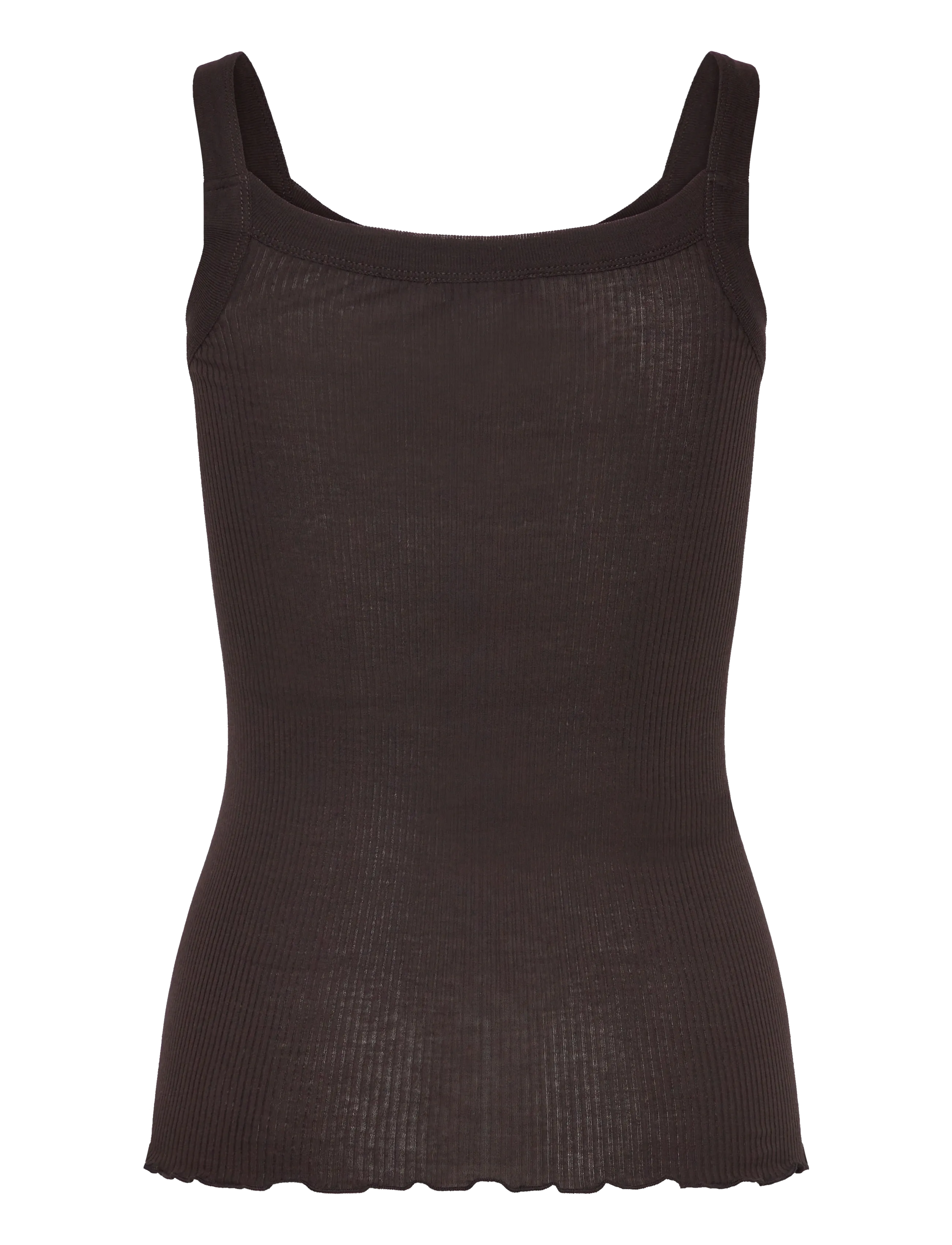 Rosemunde - RWBeatrice SL Strap Top - sleeveless tops - ganache - 1