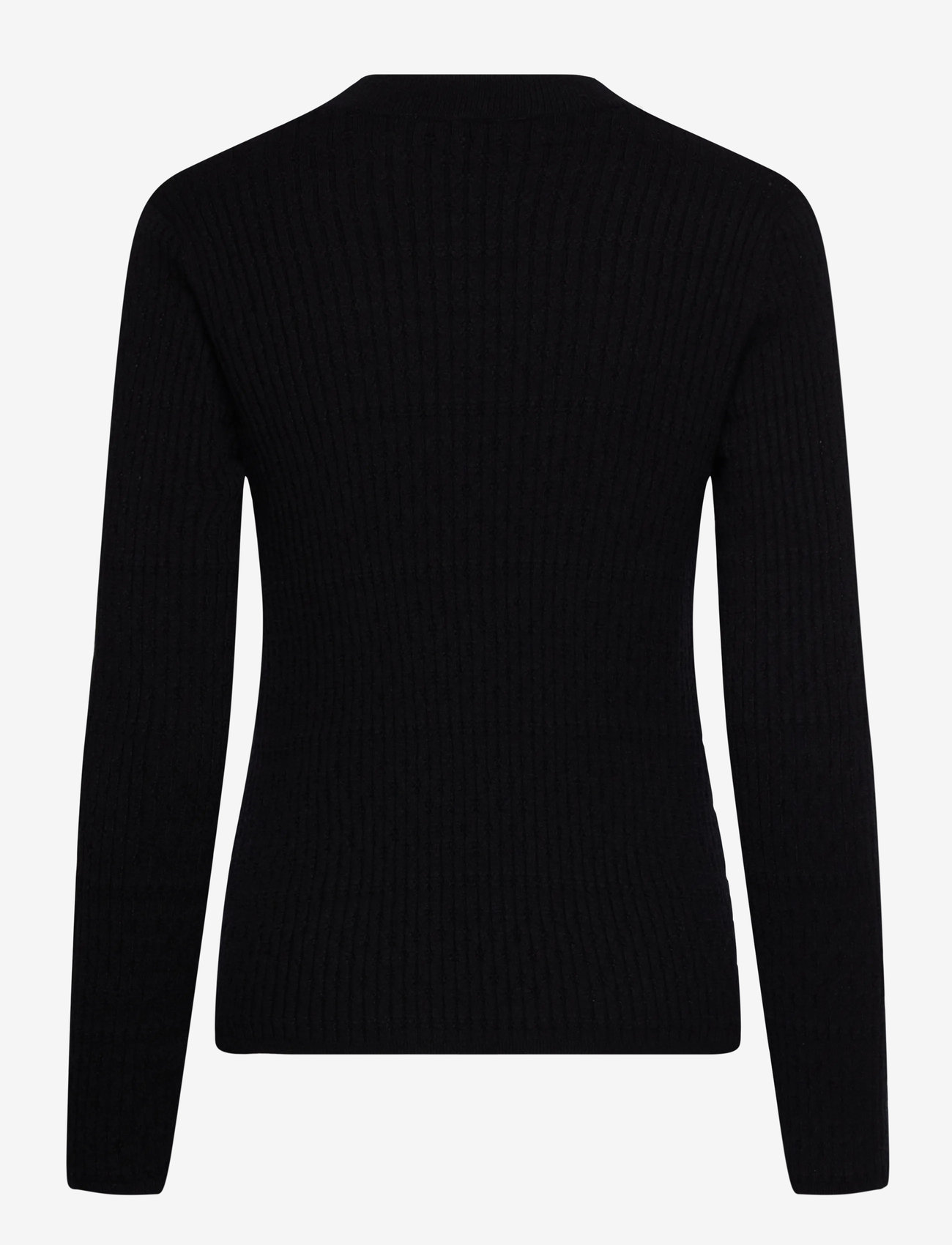 Rosemunde - RWDarcy LS Pointelle Crew Knit - sviitrid - black - 1