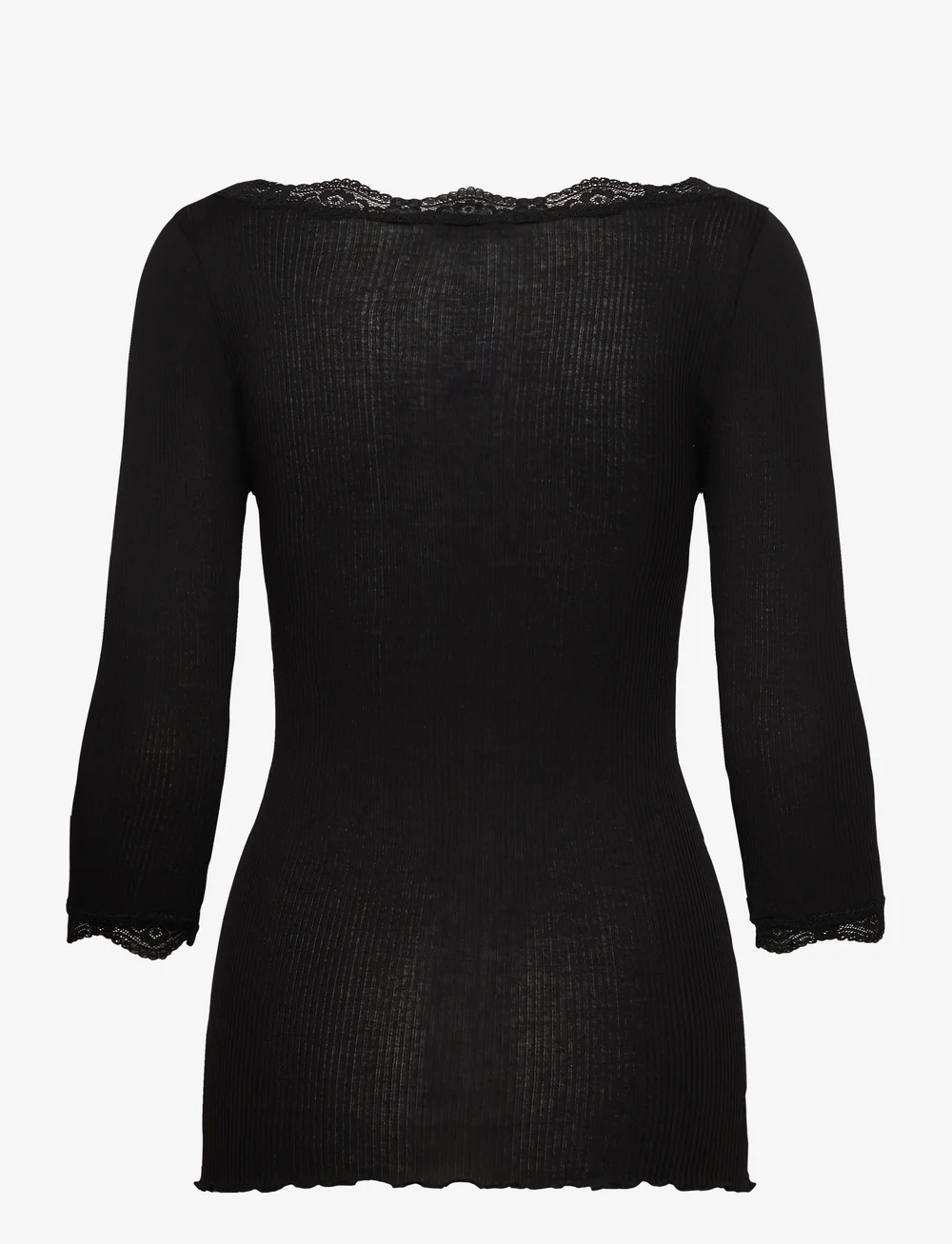Rosemunde - RWBeatrice 3/4 S Boatneck T-shirt - långärmade toppar - black - 1