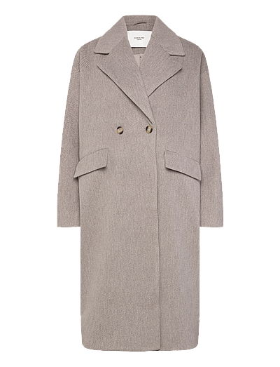 Tova Ls Pea Coat - Uldfrakker
