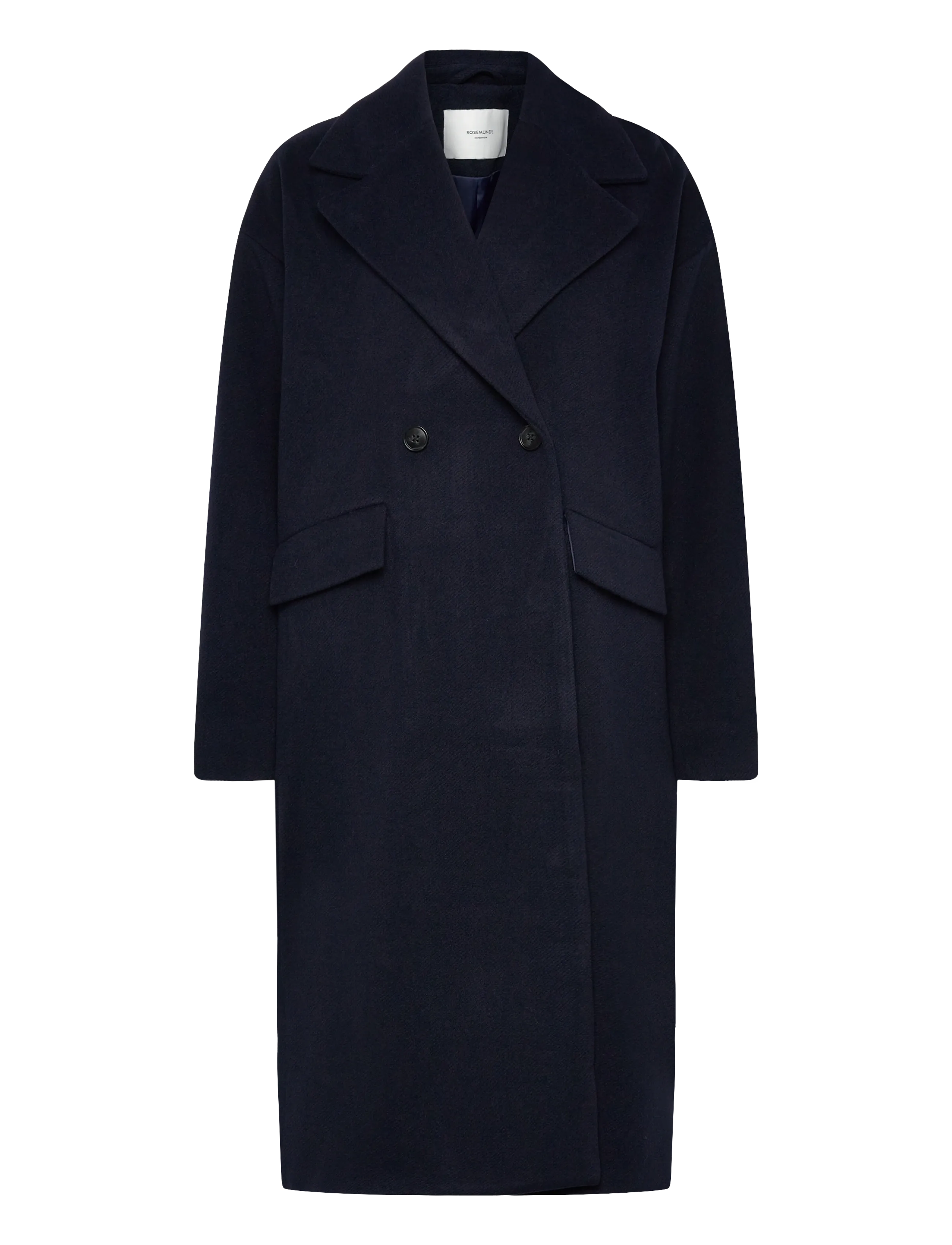 Rosemunde Rwtova Ls Pea Coat, 34, Navy, Frakker > Vinterfrakker, Dame