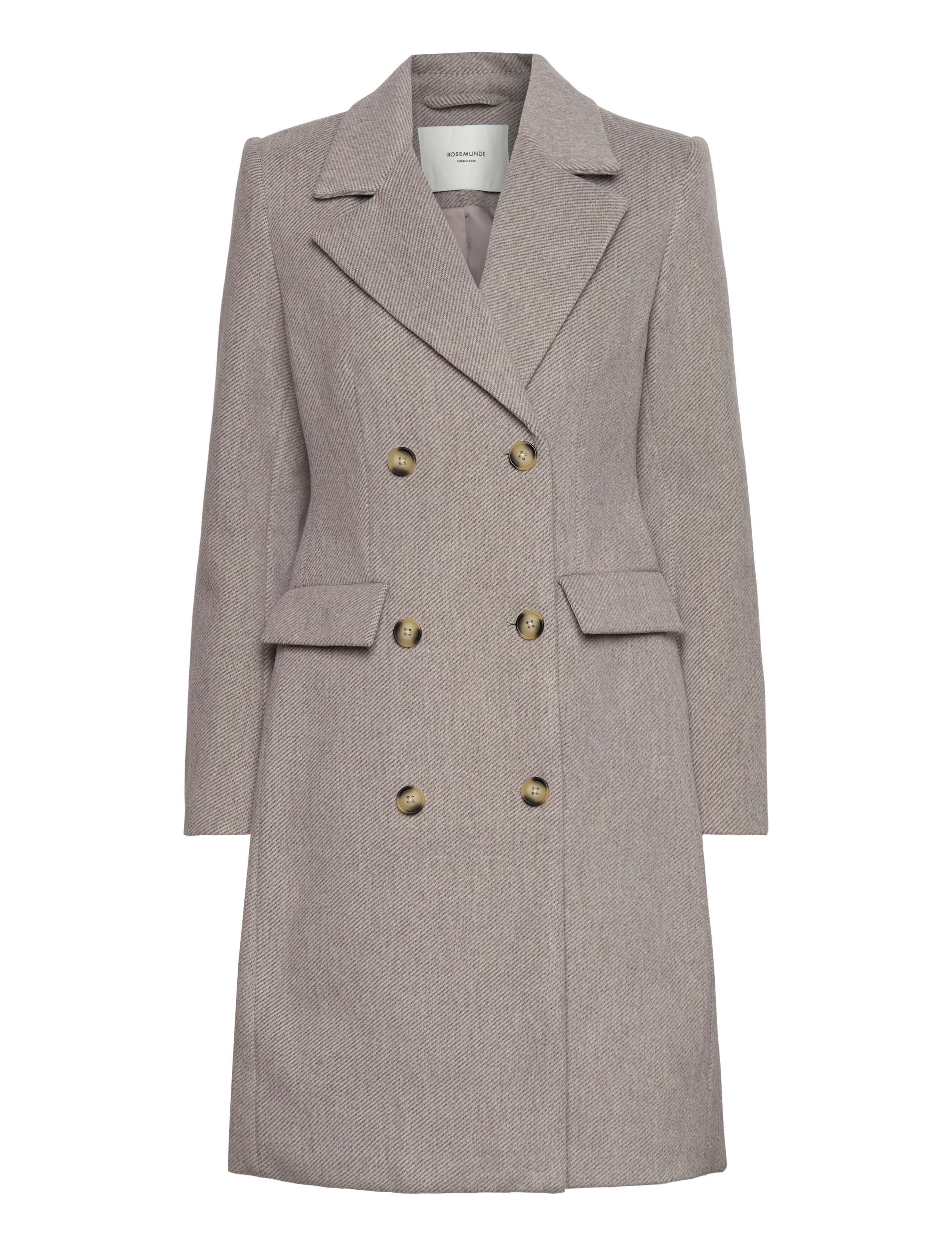 Rosemunde Rwtova Ls Coat, 36, Coats, Beige - Wool Frauen