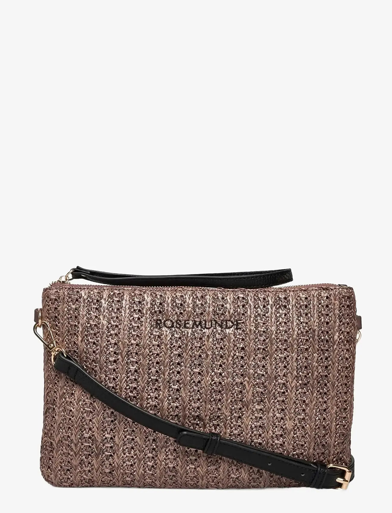 Rosemunde - RBCopacabana Medium Clutch - crossbody bags - brown straw - 0