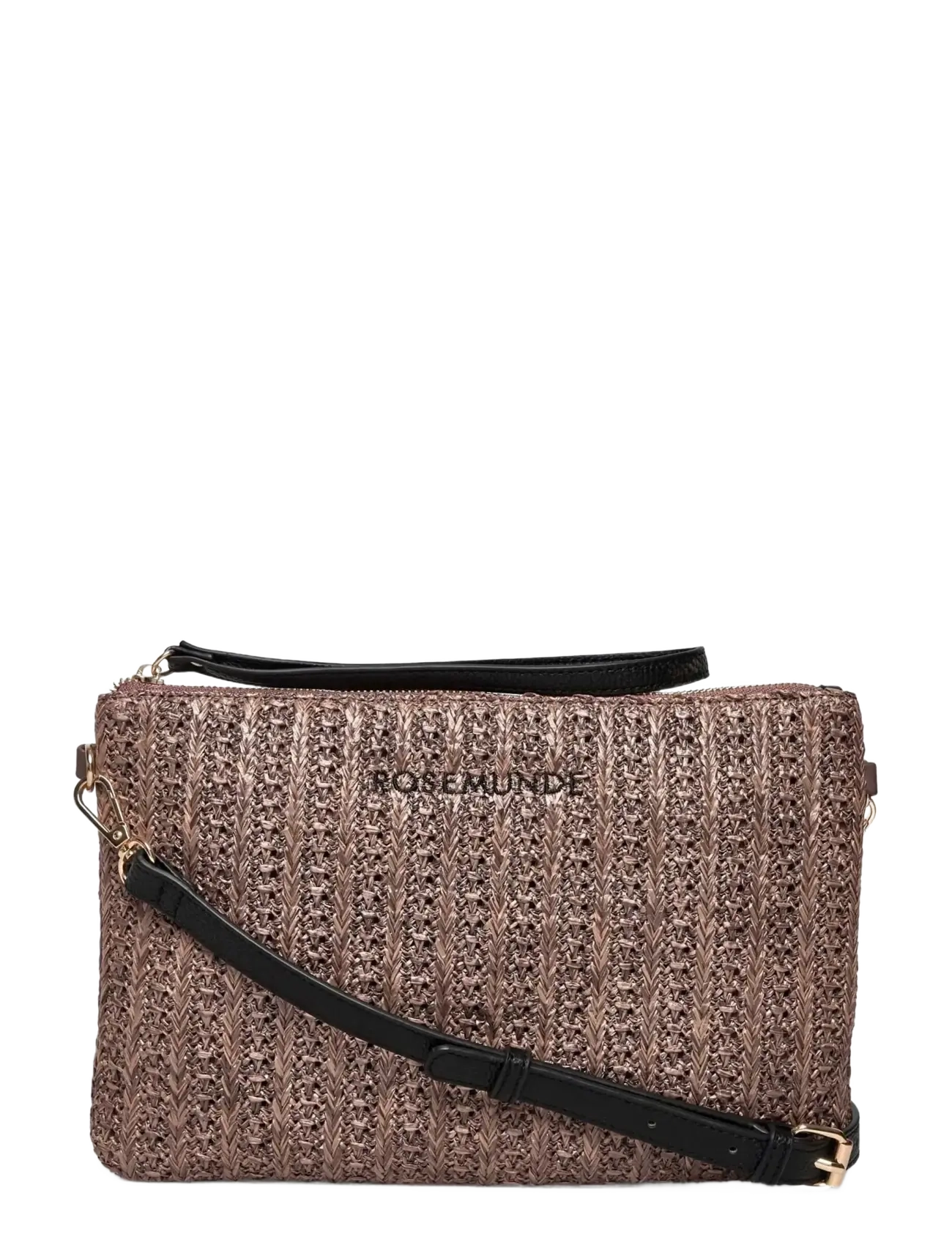 Rosemunde RBCopacabana Medium Clutch - Tasker - BROWN STRAW / brown