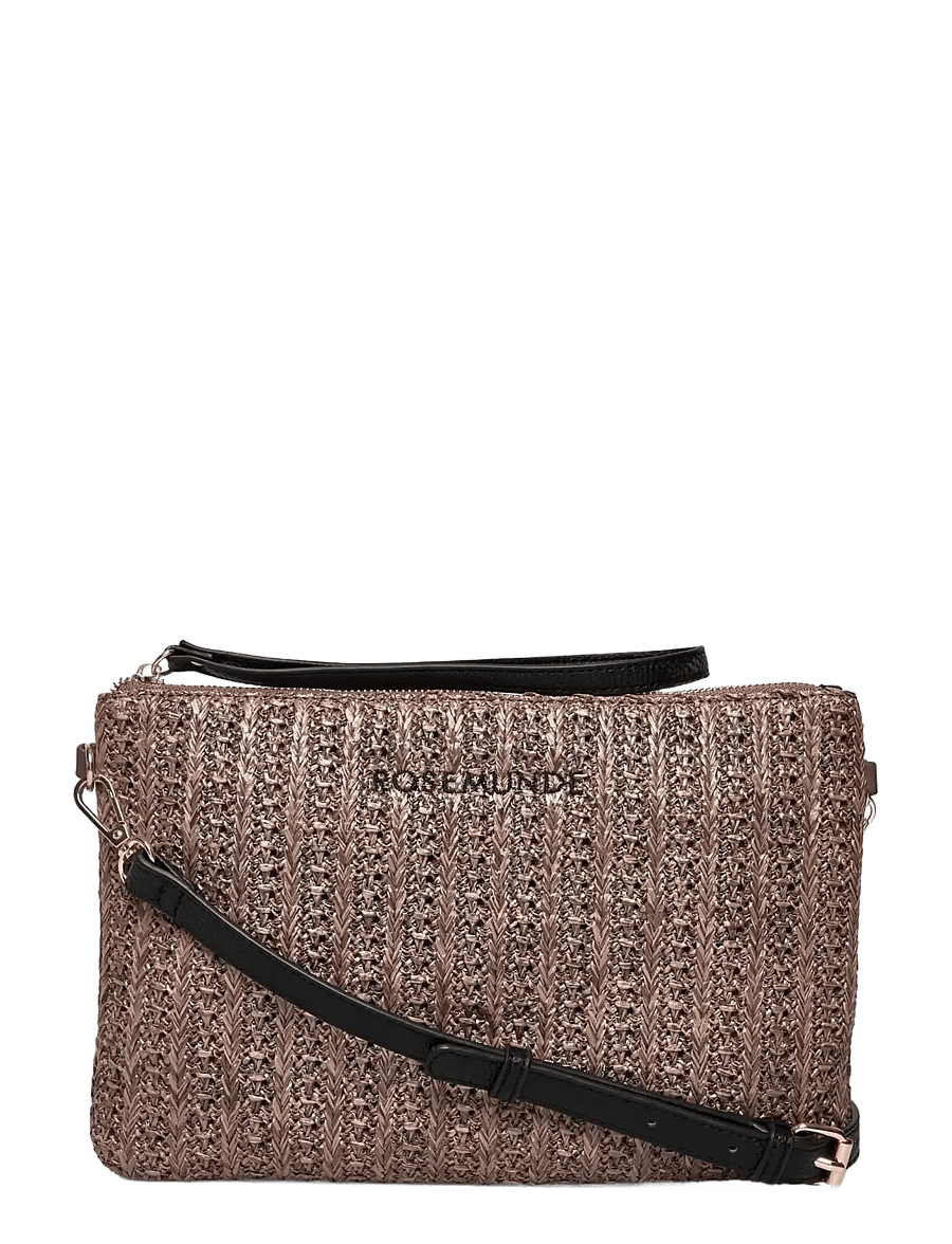 Rosemunde - RBCopacabana Medium Clutch - crossbody bags - brown straw - 0