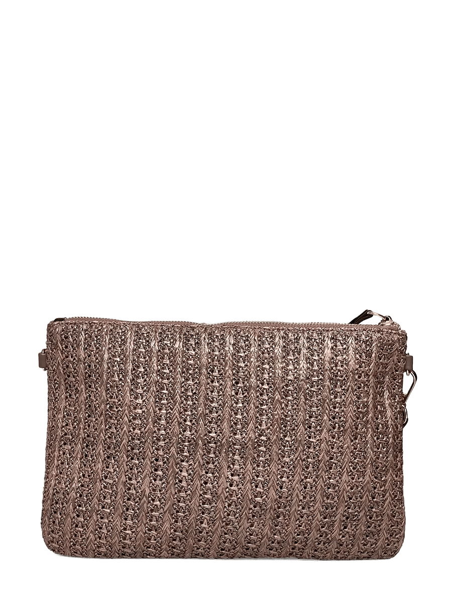 Rosemunde - RBCopacabana Medium Clutch - crossbody bags - brown straw - 1