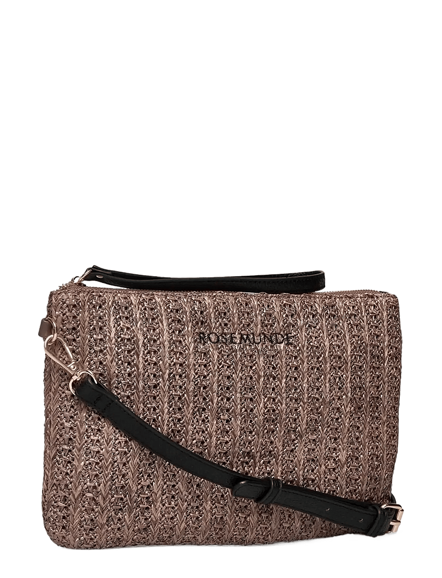 Rosemunde - RBCopacabana Medium Clutch - crossbody bags - brown straw - 2