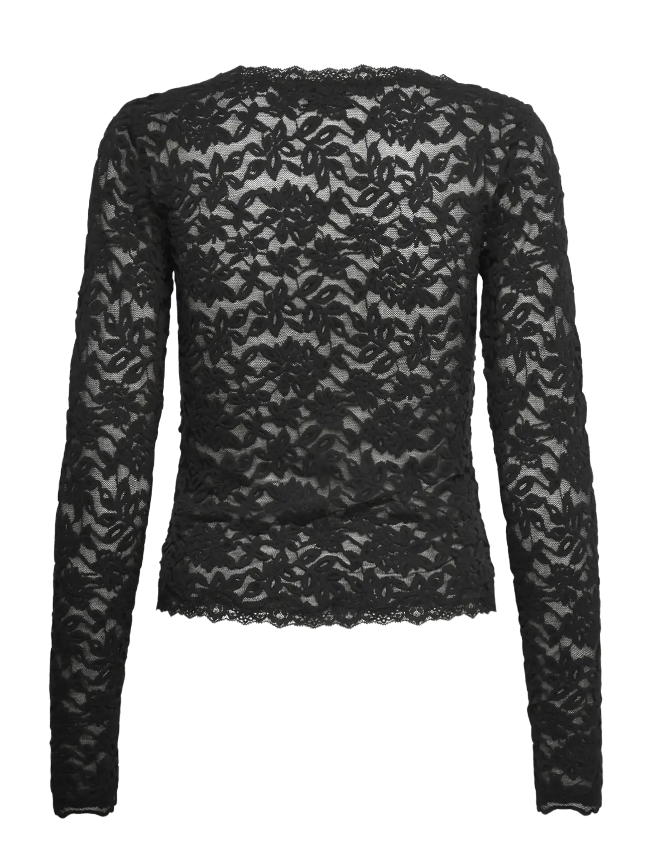 Rosemunde - RWDelicia Lace LS Cardigan - cardigans - black - 2