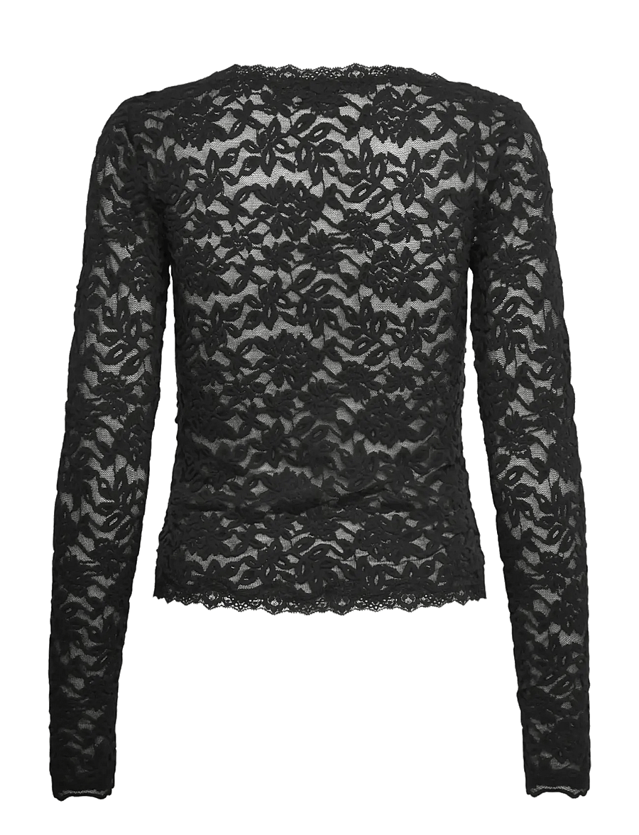 Rosemunde - RWDelicia Lace LS Cardigan - kardigani - black - 2