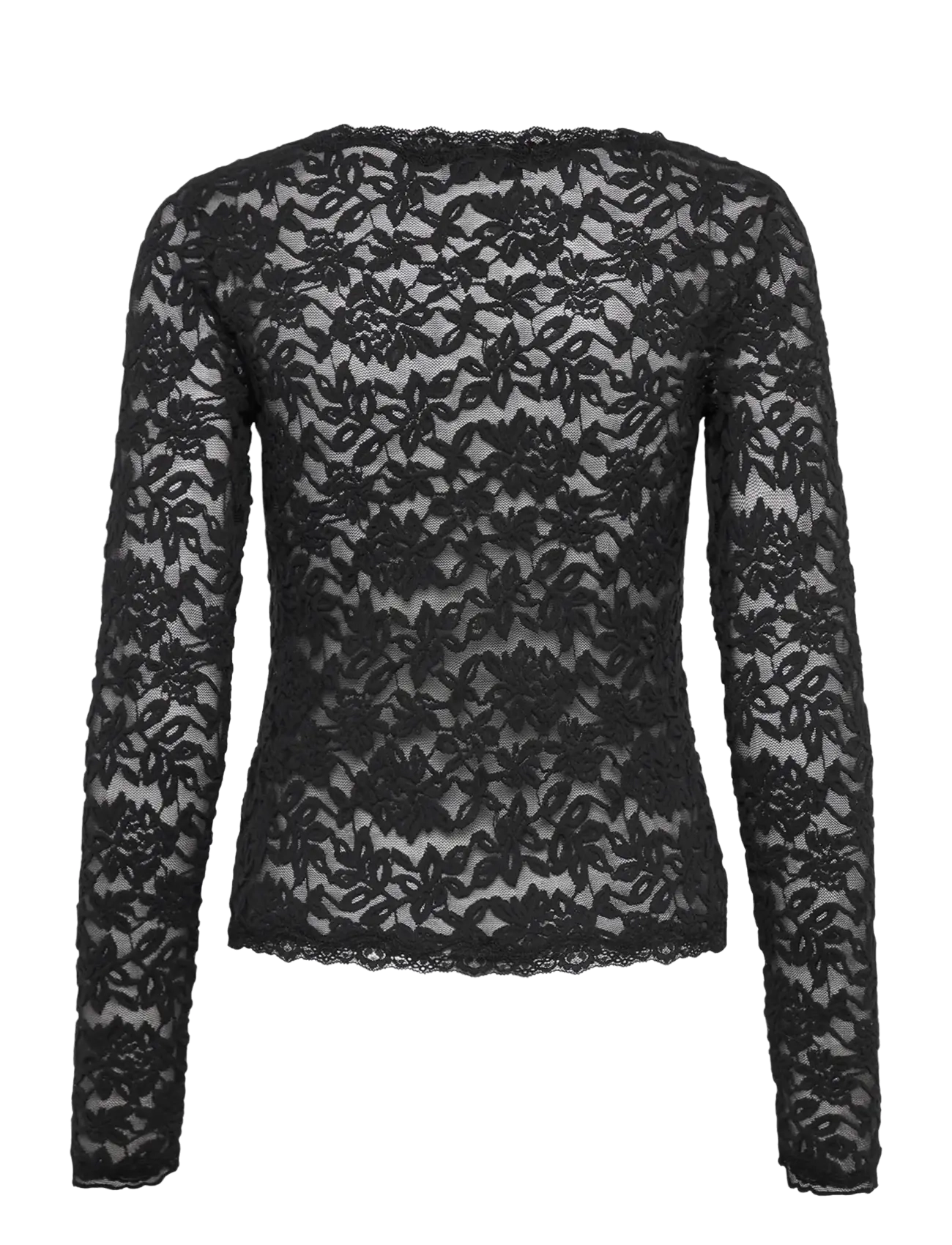 Rosemunde - RWDelicia Lace LS Cardigan - strickjacken - black - 2