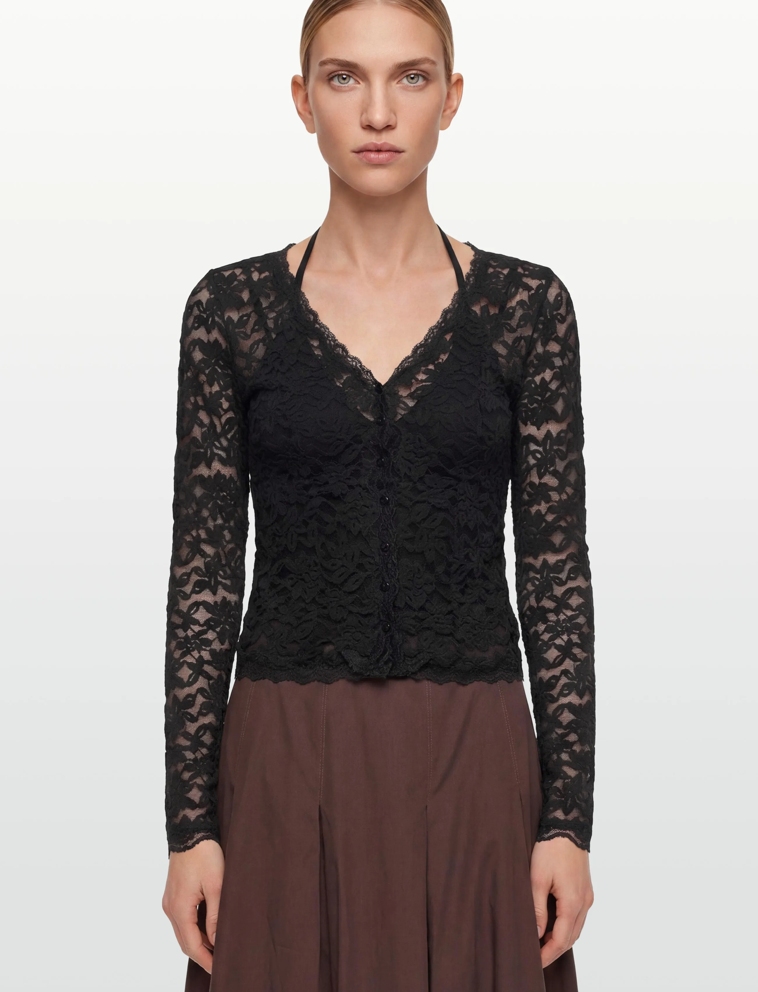 Rwdelicia Lace Ls Cardigan 2