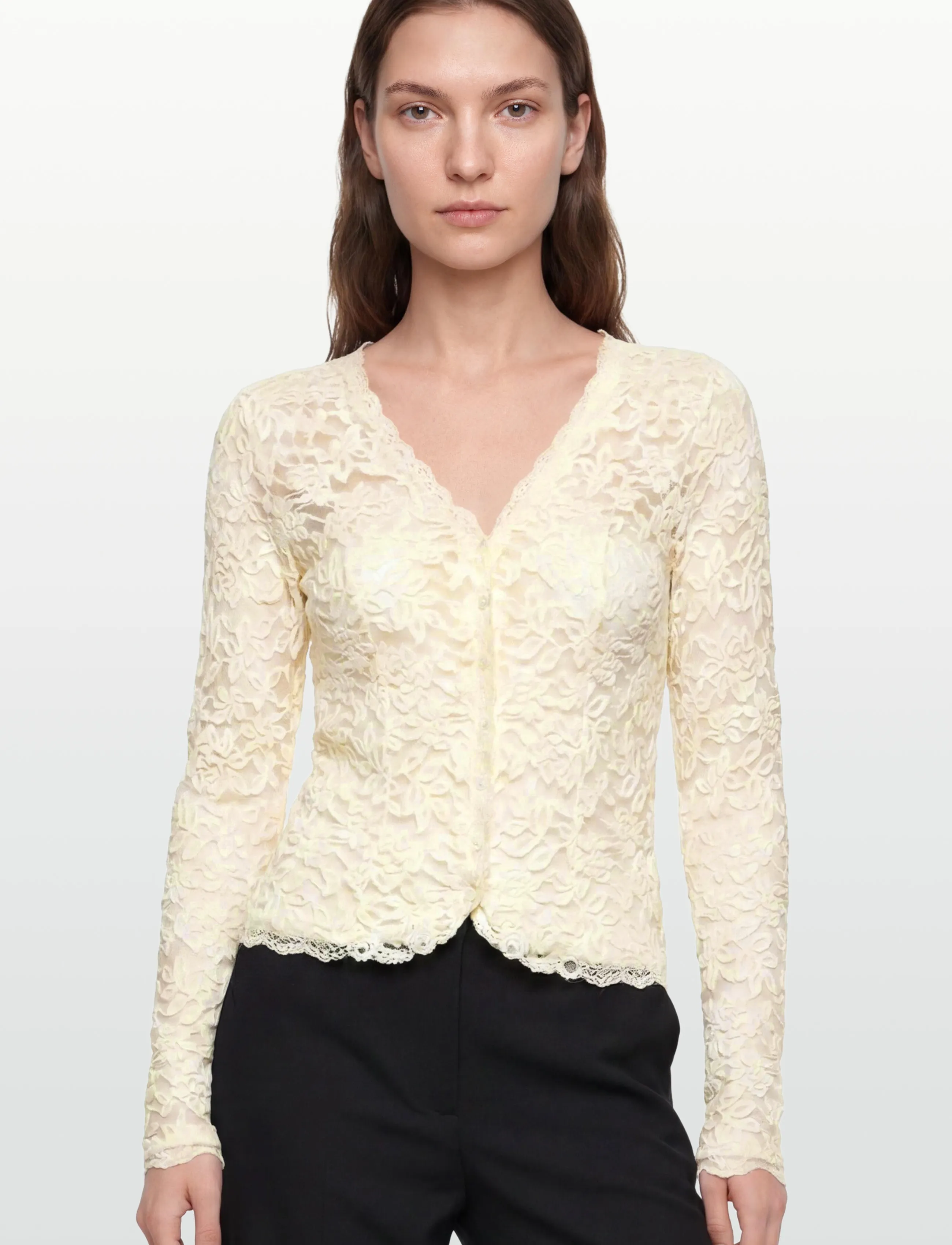 Rwdelicia Lace Ls Cardigan 2