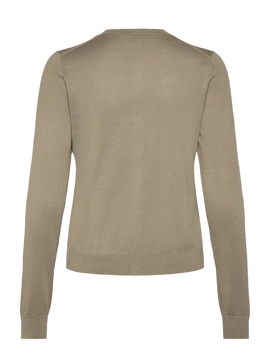 Rosemunde - RWCapri Silk LS O-neck Cardigan - strickjacken - dried sage - 2