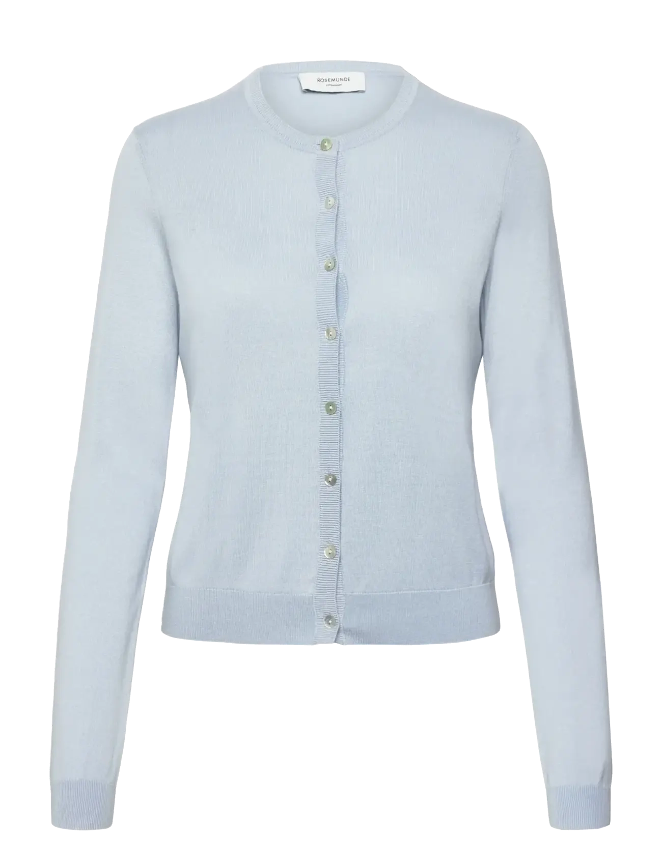 Rosemunde RWCapri Silk LS O-neck Cardigan - Tøj - NANTUCKET BLUE / blue